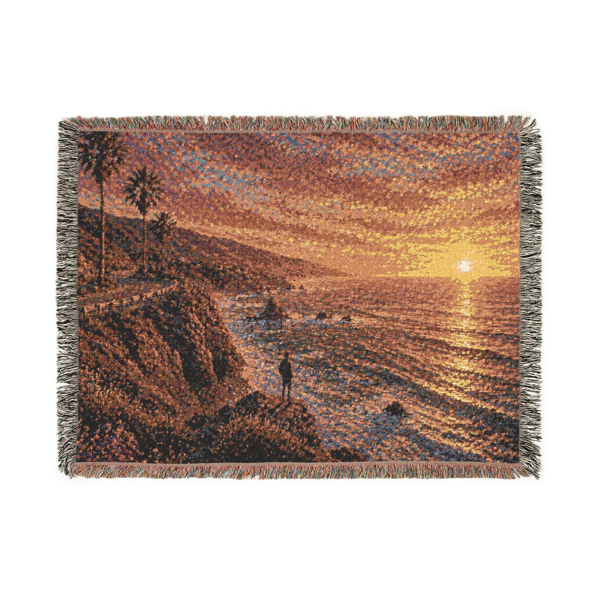 Sunset Coast Woven Blanket — Cali