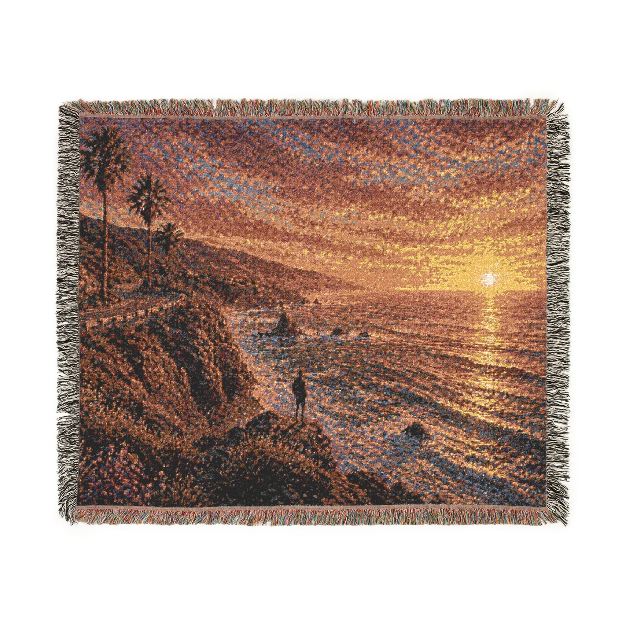 Sunset Coast Woven Blanket — Cali