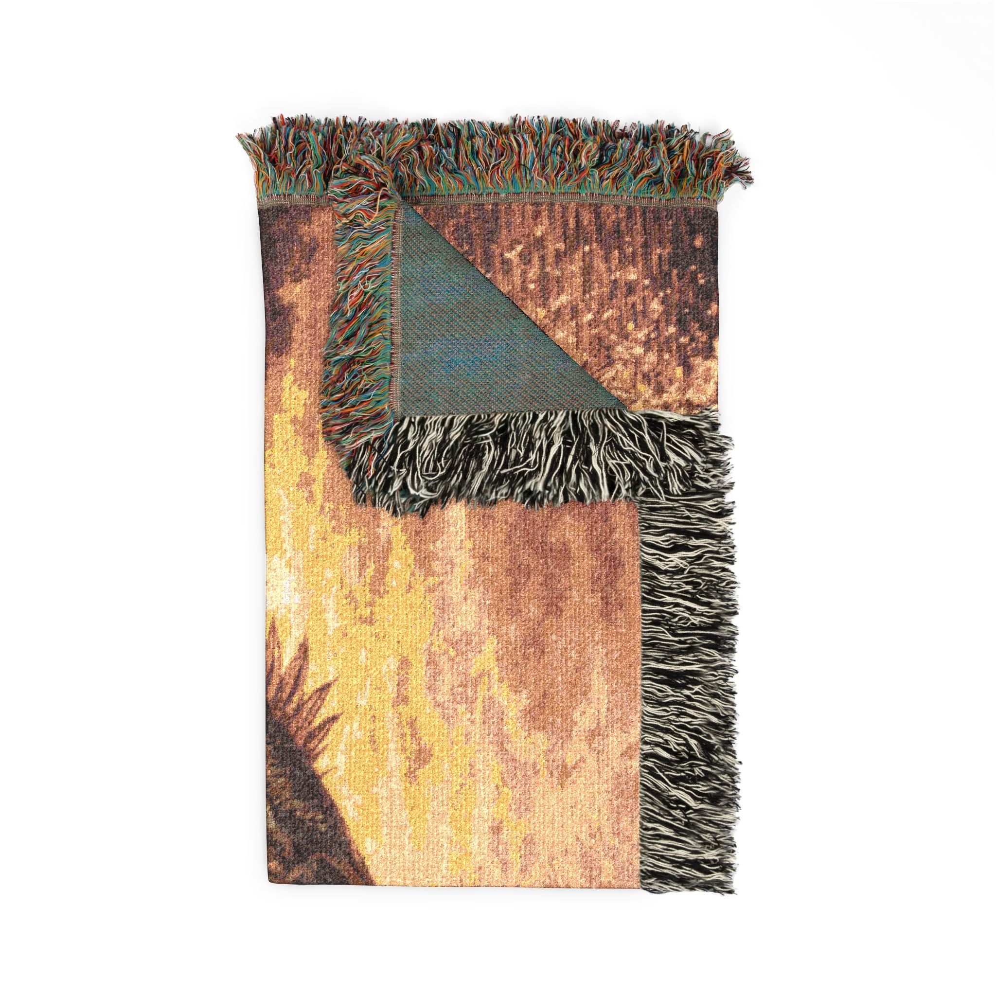 Woven Blanket — Leaping Bass Fishing Throw Blanket